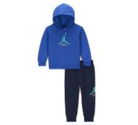 Nike Jordan Baby (12-24M) MJ Baseline 2-Piece Pullover Set - Blue - Cotton 18M