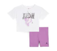Nike Jordan Baby (12-24M) Retro 1984 2-Piece Bike Shorts Set - Purple - Cotton 12M