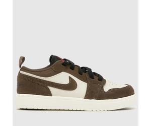 Nike Jordan Beige & Brown Air Jordan 1 Low Junior Trainers UK 12 (EU 30)