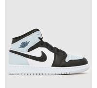 Nike Jordan Black and blue 1 Mid Boys Youth Trainers UK 4 (EU 36½)