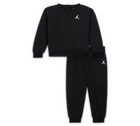 Nike Jordan Brooklyn Fleece Baby (12-24M) 2-Piece Crew Set - Black - Cotton/Polyester 18M
