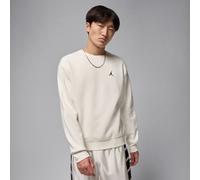 Nike Jordan Brooklyn Fleece Men's Crew-Neck Sweatshirt - White - Cotton/Polyester S