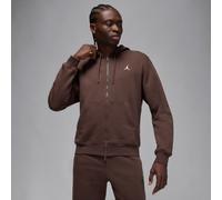 Nike Jordan Brooklyn Fleece Men's Full-Zip Hoodie - Brown - Cotton/Polyester XS