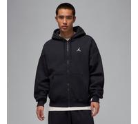 Nike Jordan Brooklyn Fleece Men's Oversized Full-Zip Hoodie - Black - Cotton/Polyester L