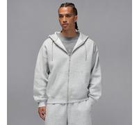 Nike Jordan Brooklyn Fleece Men's Oversized Full-Zip Hoodie - Grey - Cotton/Polyester 4XL