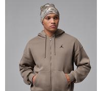 Nike Jordan Brooklyn Fleece Men's Oversized Full-Zip Hoodie - Grey - Cotton/Polyester M