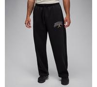 Nike Jordan Brooklyn Fleece Men's Oversized Open-Hem Trousers - Black - Cotton/Polyester XL