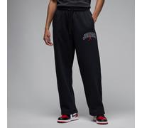 Nike Jordan Brooklyn Fleece Men's Oversized Open-Hem Trousers - Black - Cotton/Polyester XXL