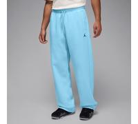 Nike Jordan Brooklyn Fleece Men's Oversized Open-Hem Trousers - Blue - Cotton/Polyester S