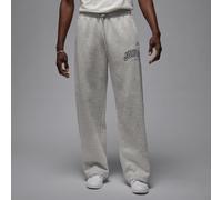 Nike Jordan Brooklyn Fleece Men's Oversized Open-Hem Trousers - Grey - Cotton/Polyester L