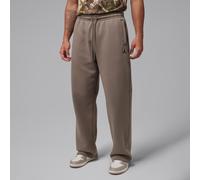 Nike Jordan Brooklyn Fleece Men's Oversized Open-Hem Trousers - Grey - Cotton/Polyester XL