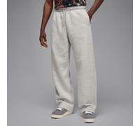 Nike Jordan Brooklyn Fleece Men's Oversized Open-Hem Trousers - Grey - Cotton/Polyester XL