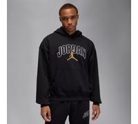 Nike Jordan Brooklyn Fleece Men's Oversized Pullover Hoodie - Black - Cotton/Polyester L