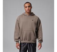 Nike Jordan Brooklyn Fleece Men's Oversized Pullover Hoodie - Grey - Cotton/Polyester M