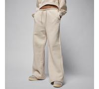 Nike Jordan Brooklyn Fleece Women's Open-Hem Trousers - Brown - Cotton/Polyester XL (UK 20-22)
