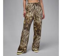 Nike Jordan Brooklyn Fleece Women's Open-Hem Trousers - White - Cotton/Polyester XS (UK 4-6)