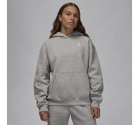 Nike Jordan Brooklyn Fleece Women's Pullover Hoodie - Grey - Cotton/Polyester XS (UK 4-6)