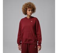 Nike Jordan Brooklyn Fleece Women's Pullover Hoodie - Red - Cotton/Polyester L (UK 16-18)