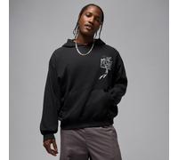 Nike Jordan Brooklyn Men's Oversized Pullover Hoodie - Black - Cotton/Polyester XXL