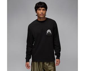 Nike Jordan Brooklyn Men's Realtree Long-Sleeve Pocket Crew Neck - Black - Cotton L