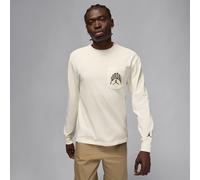 Nike Jordan Brooklyn Men's Realtree Long-Sleeve Pocket Crew Neck - White - Cotton S