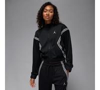 Nike Jordan Brooklyn Women's Full-Zip Tracksuit Jacket - Black - Polyester/Elastane S (UK 8-10)