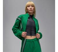 Nike Jordan Brooklyn Women's Full-Zip Tracksuit Jacket - Green - Polyester/Elastane L (UK 16-18)