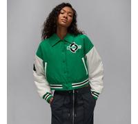 Nike Jordan Brooklyn Women's Therma-FIT Varsity Jacket - Green - Polyester L (UK 16-18)