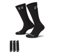 Nike Jordan Essentials Crew Socks (3 Pairs) - Black 5-8