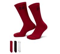 Nike Jordan Essentials Crew Socks (3 Pairs) - Multi-Colour 8-11