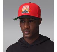Nike Jordan Essentials Pro Structured Flat Bill Hat - Red - Cotton L/XL