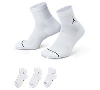 Jordan Everyday Ankle Socks (3 Pairs) - White 2-5