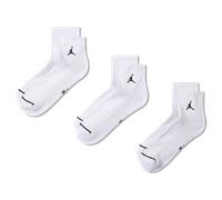 Jordan 3-Pack Drift Low Quarter Socks - WHITE L