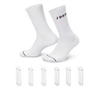 Nike Jordan Everyday Crew Socks (6 Pairs) - White 5-8