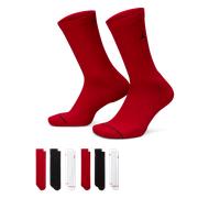 Nike Jordan Everyday Cushioned Crew Socks (6 Pairs) - Multi-Colour 8-11