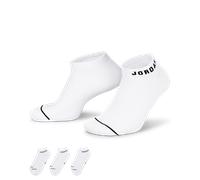 Nike Jordan Everyday No-Show Socks (3 Pairs) - White 2-5