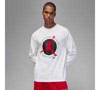 Nike Jordan Flight Club Men's Long-Sleeve T-Shirt - White - Cotton S