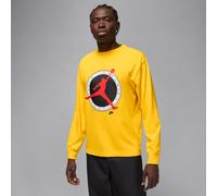 Nike Jordan Flight Club Men's Long-Sleeve T-Shirt - Yellow - Cotton XL