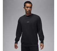 Nike Jordan Flight Fleece Men's Crew-Neck Sweatshirt - Black - Cotton XS