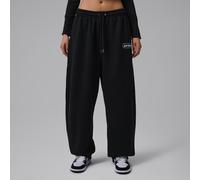 Nike Jordan Flight Fleece Women's Baggy Trousers - Black - Cotton S (UK 8-10)
