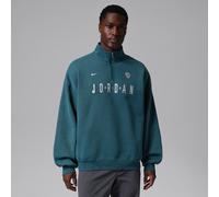 Nike Jordan Flight Men's Graphic Fleece 1/4-Zip - Blue - Cotton/Polyester XS