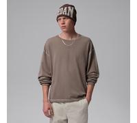 Nike Jordan Flight Men's Heavyweight Long-Sleeve Top - Grey - Cotton M