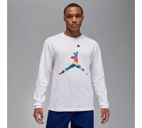 Nike Jordan Flight Men's Long-Sleeve Crewneck T-Shirt - White - Cotton XXL