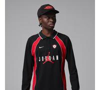 Nike Jordan Flight Men's Long-Sleeve Polo Jersey - Black - Cotton XL