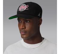 Nike Jordan Flight Pro Unstructured Flat Bill Cap - Black - Cotton L/XL