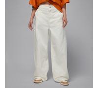 Nike Jordan Flight Women's '91 Wide-Leg Baggy Trousers - White - Cotton/Elastane S (UK 8-10)