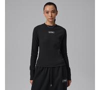 Nike Jordan Flight Women's Long-Sleeve Top - Black - Cotton S (UK 8-10)