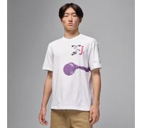 Nike Jordan Flight Women's Oversized Graphic T-Shirt - White - Cotton L (UK 16-18)