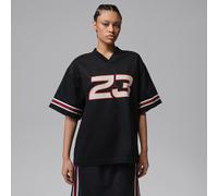 Nike Jordan Flight Women's Woven Jersey Top - Black - Cotton XL (UK 20-22)