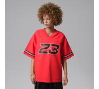 Nike Jordan Flight Women's Woven Jersey Top - Red - Cotton XS (UK 4-6)